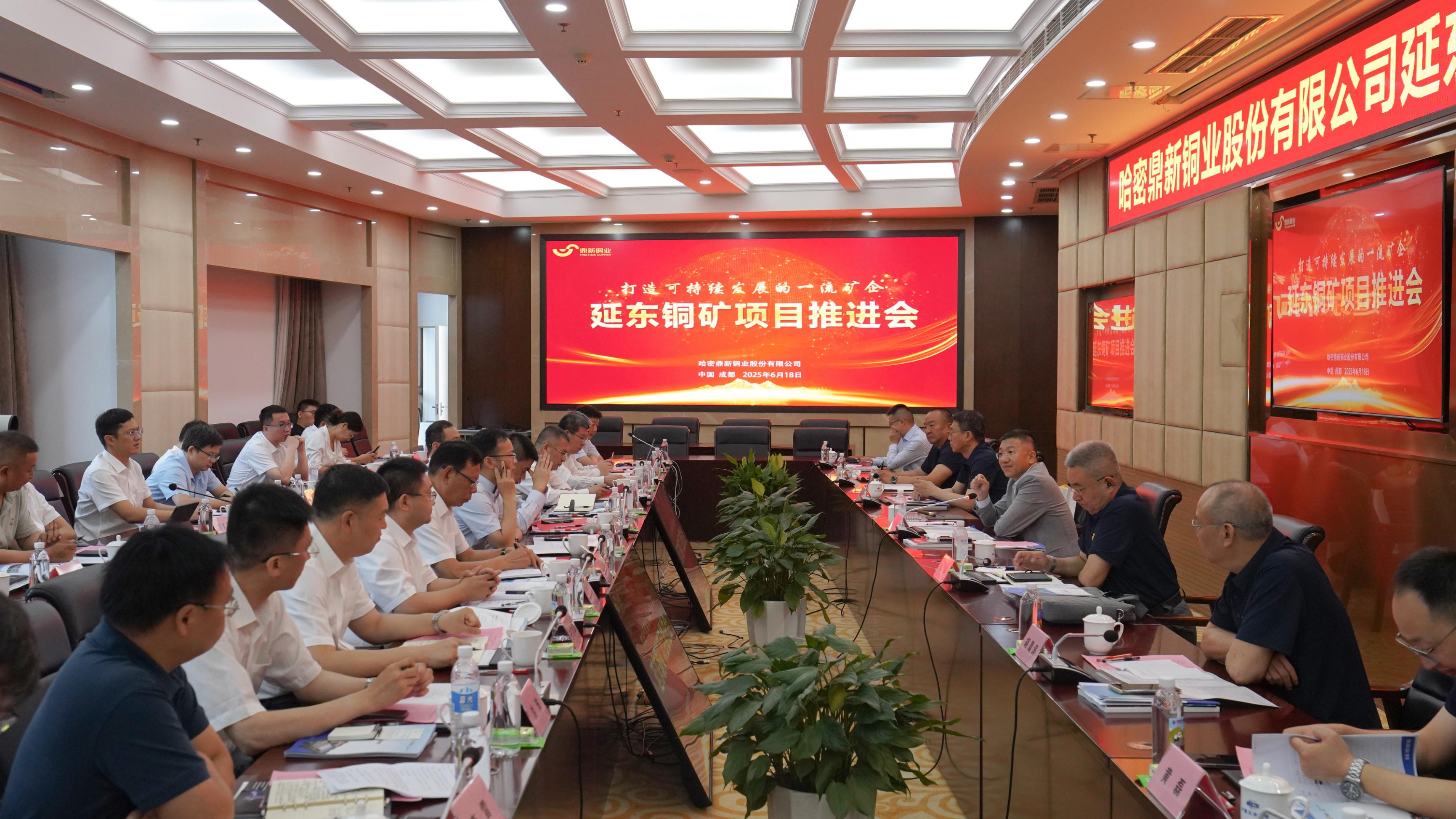 凝心聚力推进度协同奋战保试车—— suncitygroup太阳新城延东铜矿项目推进会圆满召开